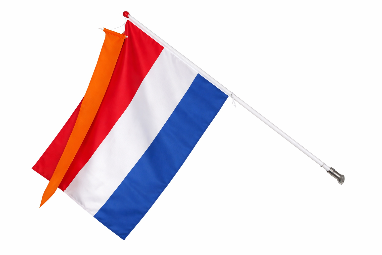Nederlandse Vlag Set Compleet met houten vlaggenstok - Afbeelding 2