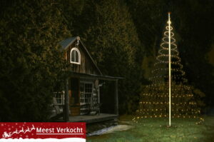 Vlaggenmast Kerstverlichting 600 LED 3D Warmwit