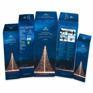 verpakking vlaggenmast kerstverlichting