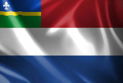 Vlag Nederland Flevoland - Afbeelding 2