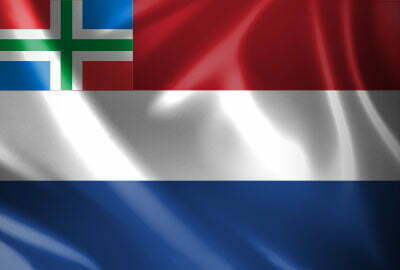 Vlag Nederland Groningen - Afbeelding 2
