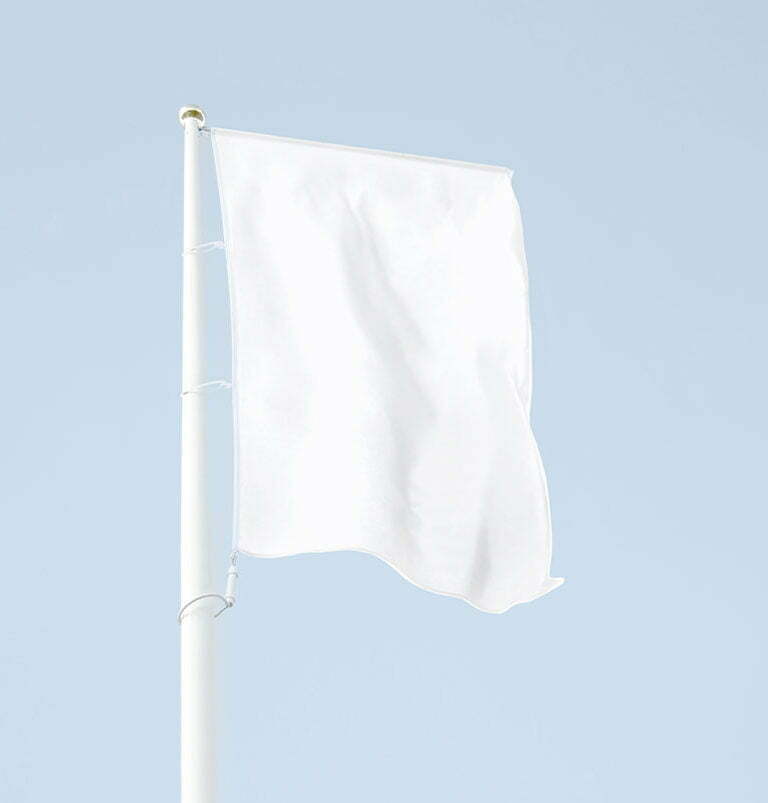 Polyester vlaggenmast met banierhouder baniermast