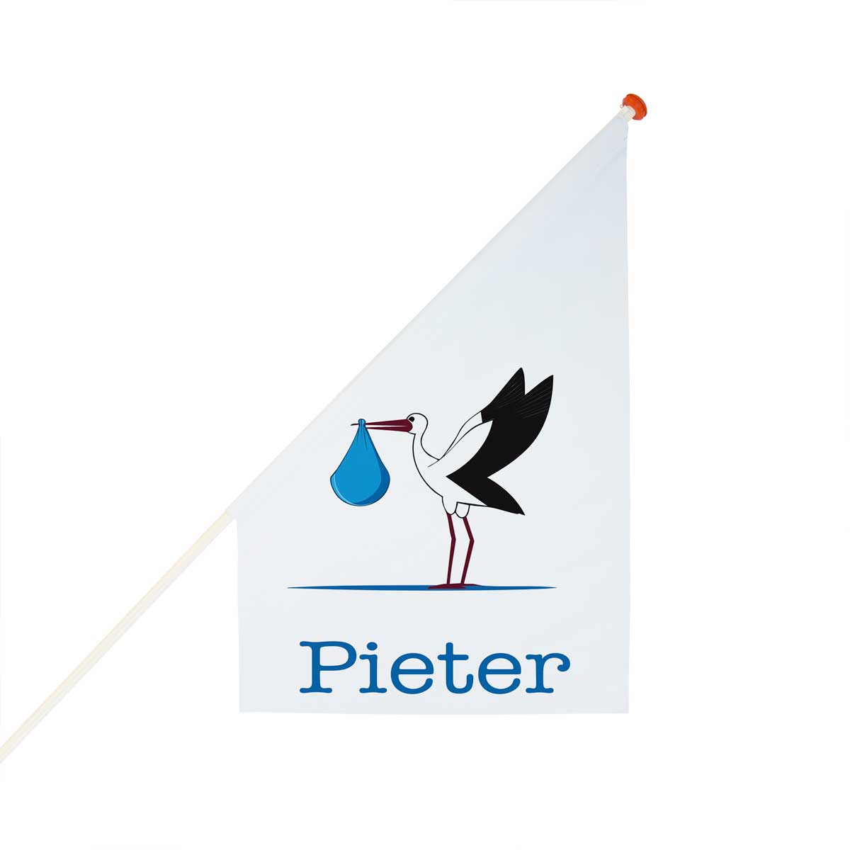 Geboortevlag met naam (kiosk model) - Afbeelding 3